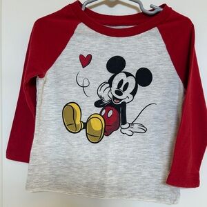 Disney Junior Mickey Mouse Valentine's Day Long-Sleeve T-Shirt, 2T